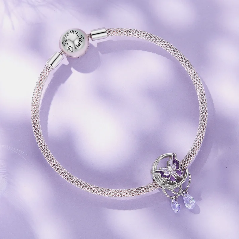 (obrázek pro) Pandora styl Měsíc Motýl Charm - SCC2545 - Zobrazit 3