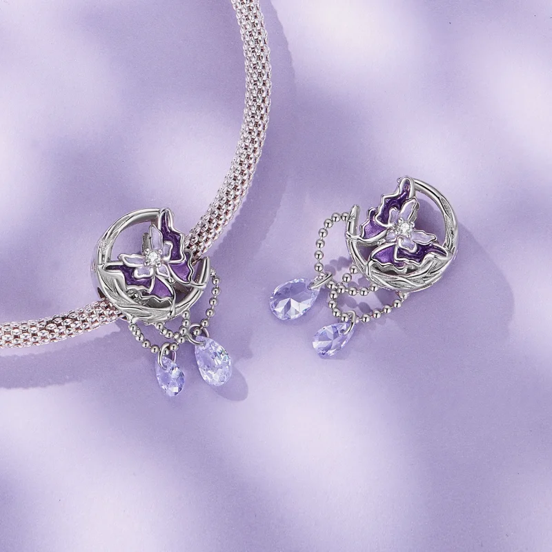 (obrázek pro) Pandora styl Měsíc Motýl Charm - SCC2545 - Zobrazit 4