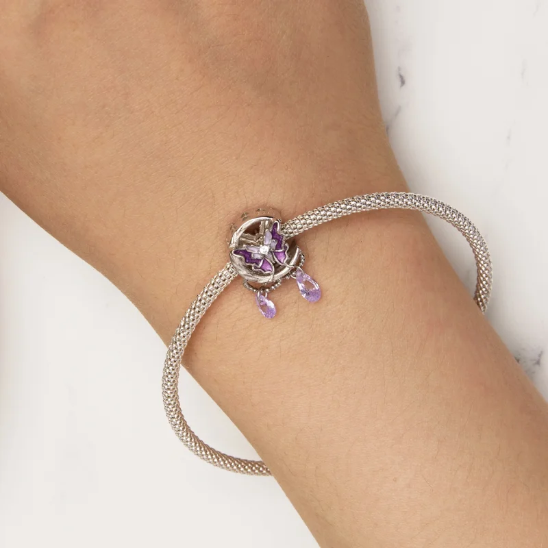 (obrázek pro) Pandora styl Měsíc Motýl Charm - SCC2545 - Zobrazit 5