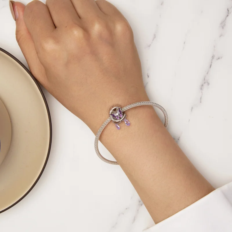 (obrázek pro) Pandora styl Měsíc Motýl Charm - SCC2545 - Zobrazit 6
