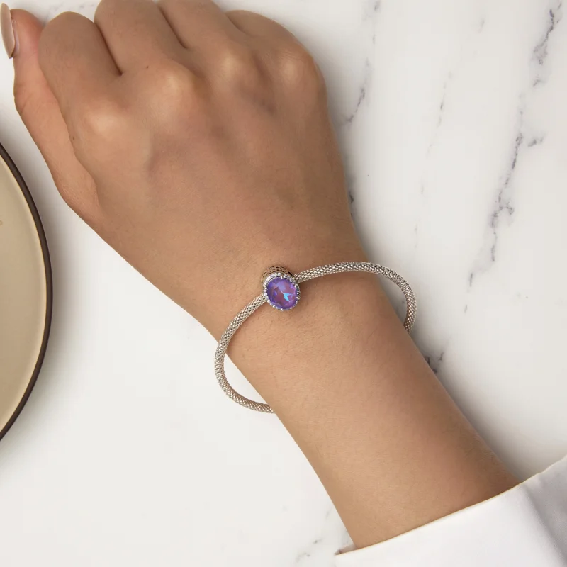 (obrázek pro) Pandora styl Měsíční Gem Charm - BSC891 - Zobrazit 6