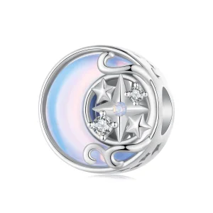 (obrázek pro) Pandora styl Měsíční Hvězdný Charm - BSC927