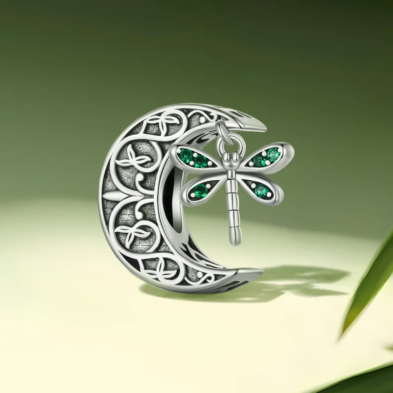(obrázek pro) Pandora styl Měsíční vážka amulet - SCC2605 - Zobrazit 2