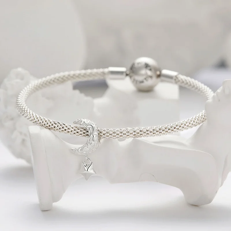 (obrázek pro) Pandora styl Měsíční vzor amulet - SCC2619 - Zobrazit 3