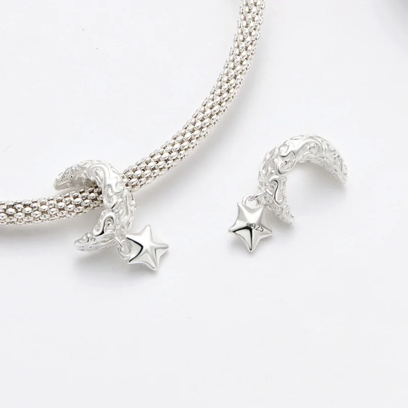 (obrázek pro) Pandora styl Měsíční vzor amulet - SCC2619 - Zobrazit 4