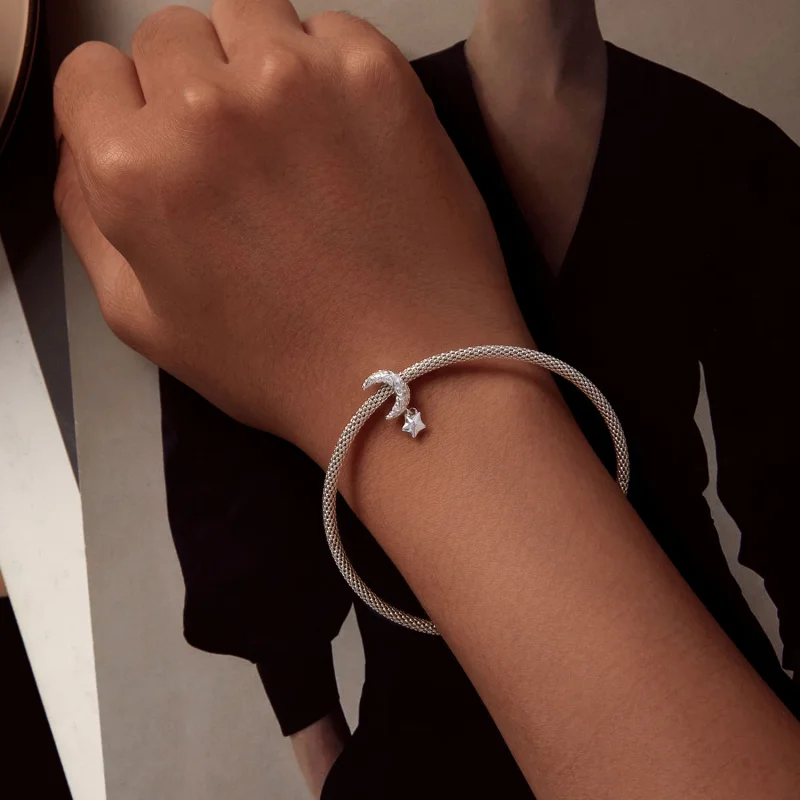 (obrázek pro) Pandora styl Měsíční vzor amulet - SCC2619 - Zobrazit 5