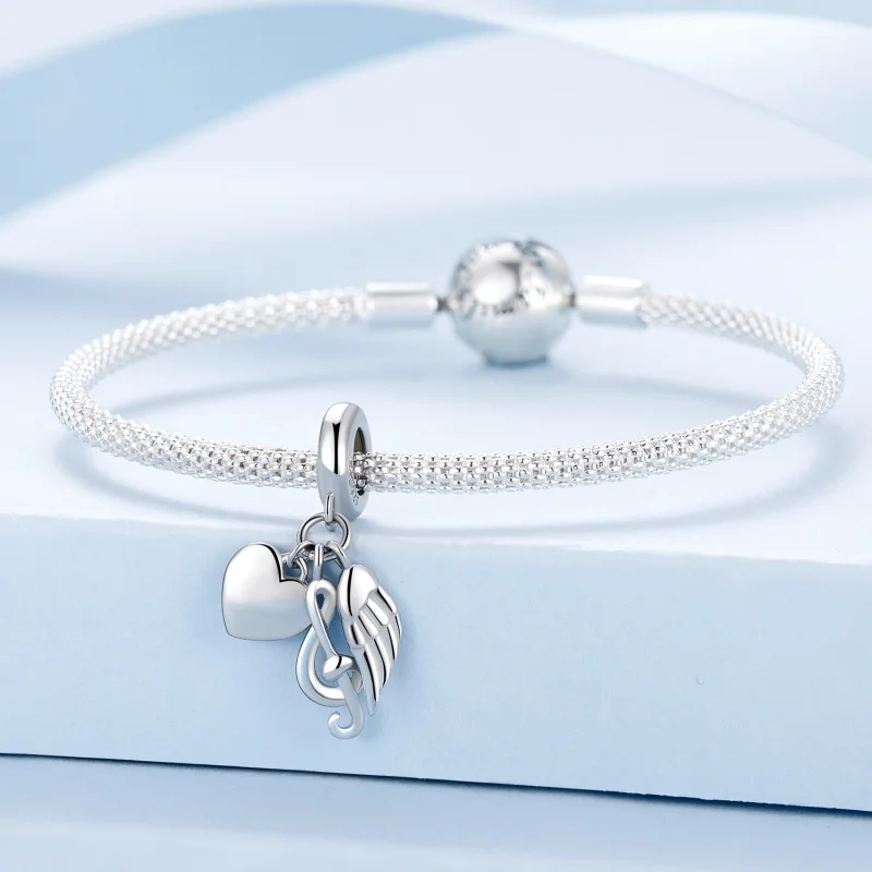 (obrázek pro) Pandora styl Nota Dangle - BSC814 - Zobrazit 3