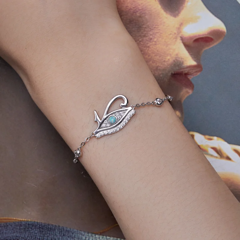(obrázek pro) Pandora styl Oční symbol boha Hóra řetězový náramek - BSB114 - Zobrazit 5
