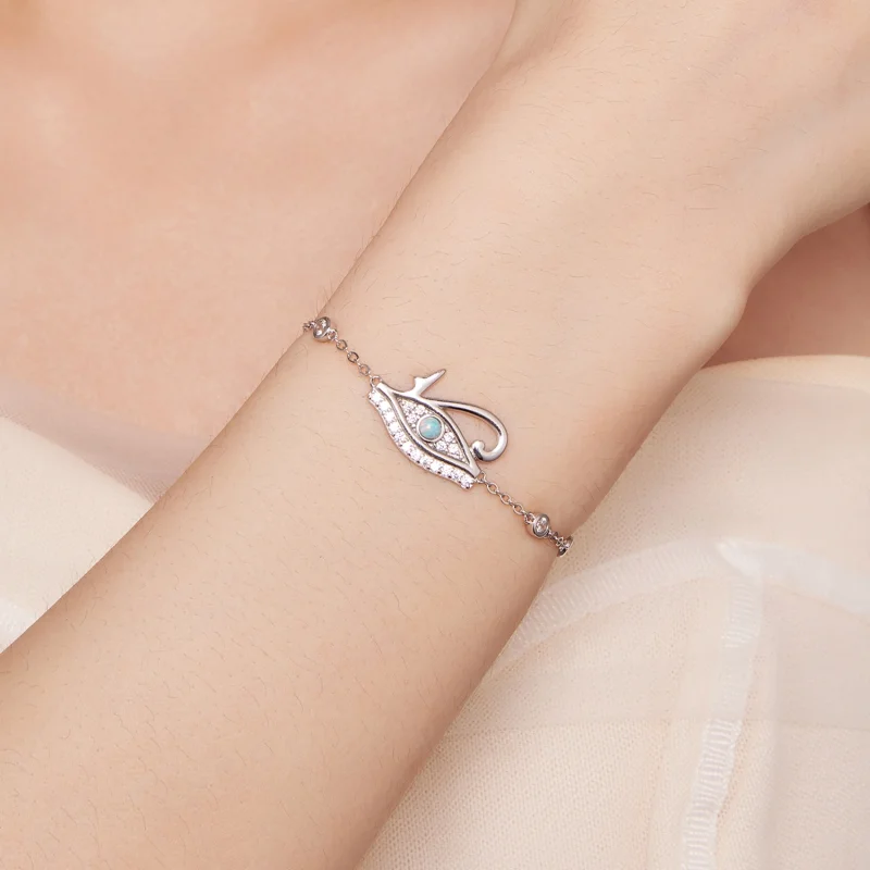 (obrázek pro) Pandora styl Oční symbol boha Hóra řetězový náramek - BSB114 - Zobrazit 6