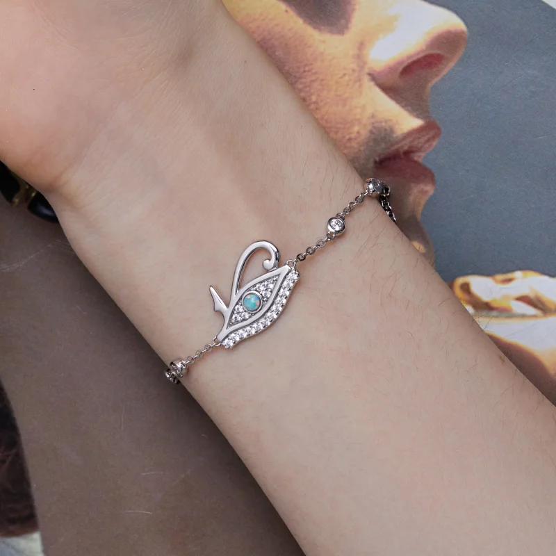(obrázek pro) Pandora styl Oční symbol boha Hóra řetězový náramek - BSB114 - Zobrazit 7