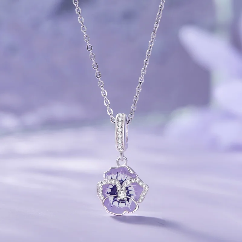 (obrázek pro) Pandora styl Pansy Dangle - SCC2583 - Zobrazit 3