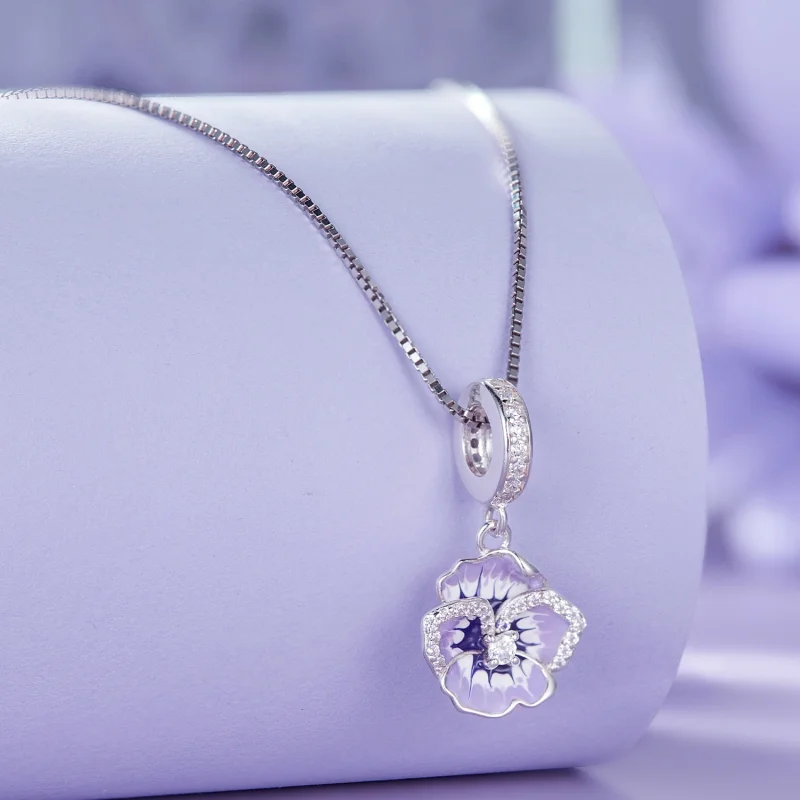 (obrázek pro) Pandora styl Pansy Dangle - SCC2583 - Zobrazit 4