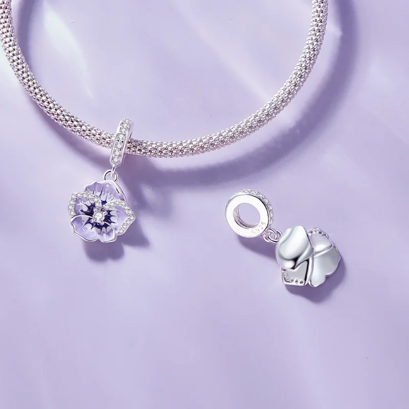 (obrázek pro) Pandora styl Pansy Dangle - SCC2583 - Zobrazit 6