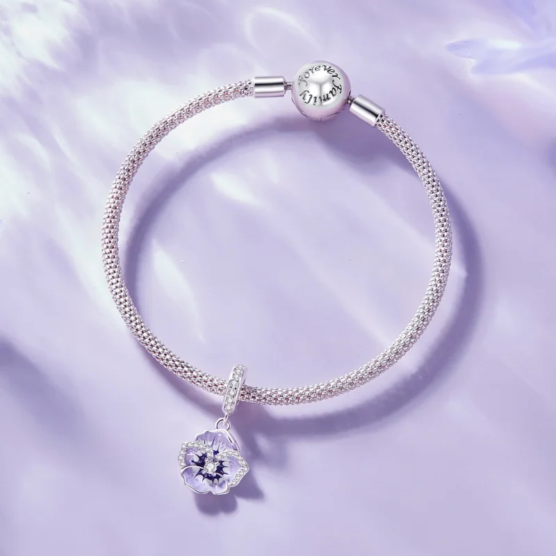 (obrázek pro) Pandora styl Pansy Dangle - SCC2583 - Zobrazit 7