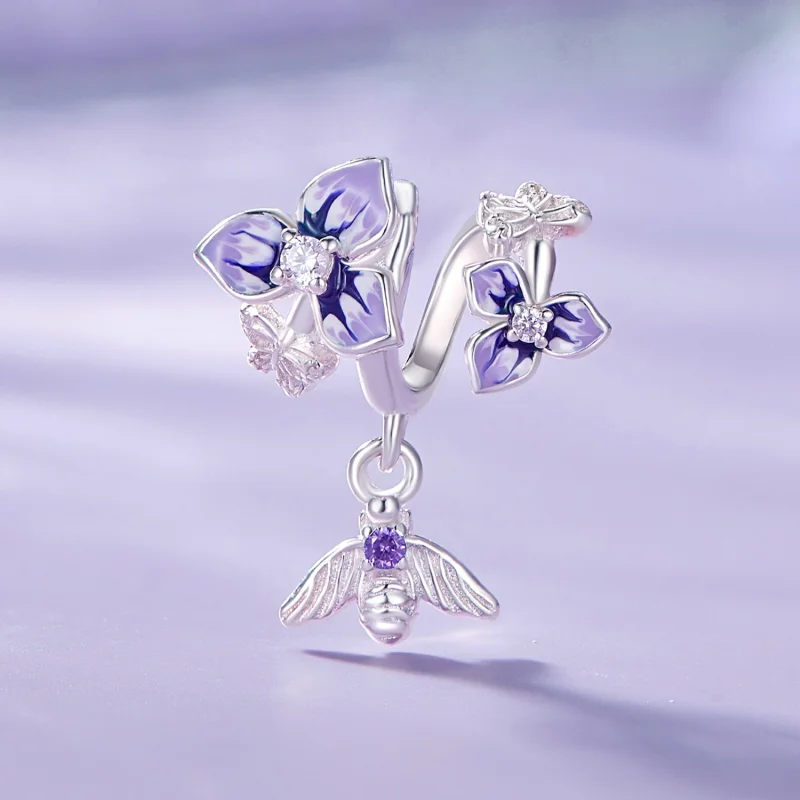 (obrázek pro) Pandora styl Pansy Dangle - SCC2584 - Zobrazit 2
