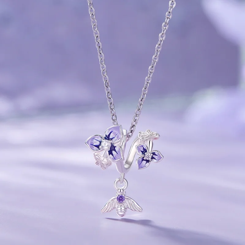 (obrázek pro) Pandora styl Pansy Dangle - SCC2584 - Zobrazit 3