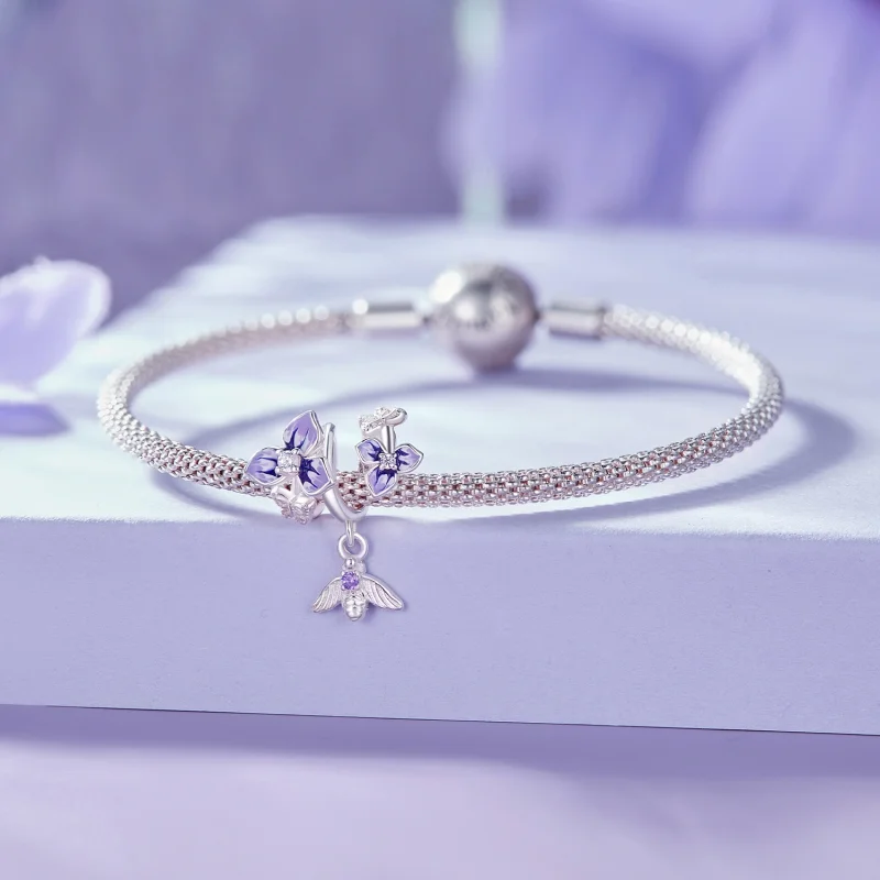 (obrázek pro) Pandora styl Pansy Dangle - SCC2584 - Zobrazit 5