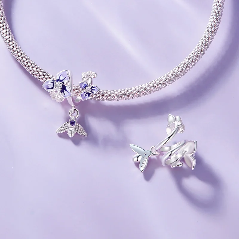 (obrázek pro) Pandora styl Pansy Dangle - SCC2584 - Zobrazit 6