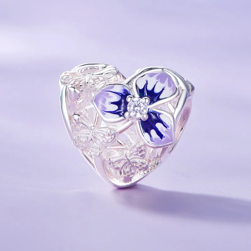 (obrázek pro) Pandora styl Pansy přívěsek - SCC2585 - Zobrazit 2