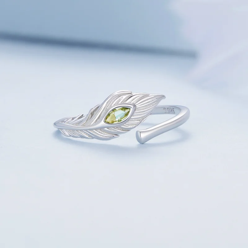 (obrázek pro) Pandora styl pavích per Open Ring - BSR424 - Zobrazit 3