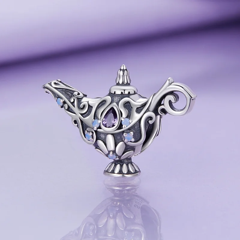 (obrázek pro) Pandora styl přání kouzelná lampa charm - BSC893 - Zobrazit 2