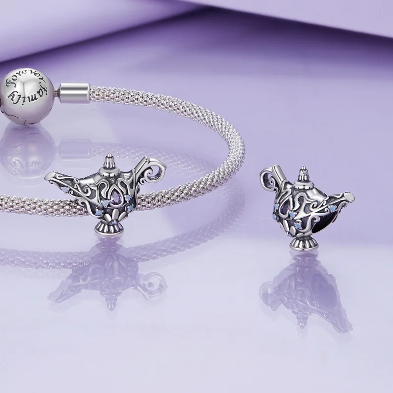 (obrázek pro) Pandora styl přání kouzelná lampa charm - BSC893 - Zobrazit 4
