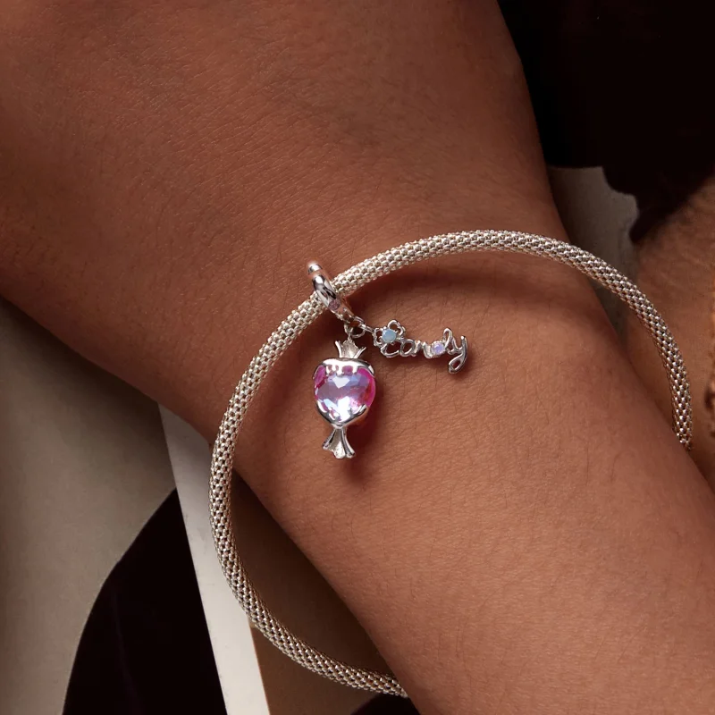 (obrázek pro) Pandora styl Růžová Bonbón Dangle - SCC2640 - Zobrazit 5