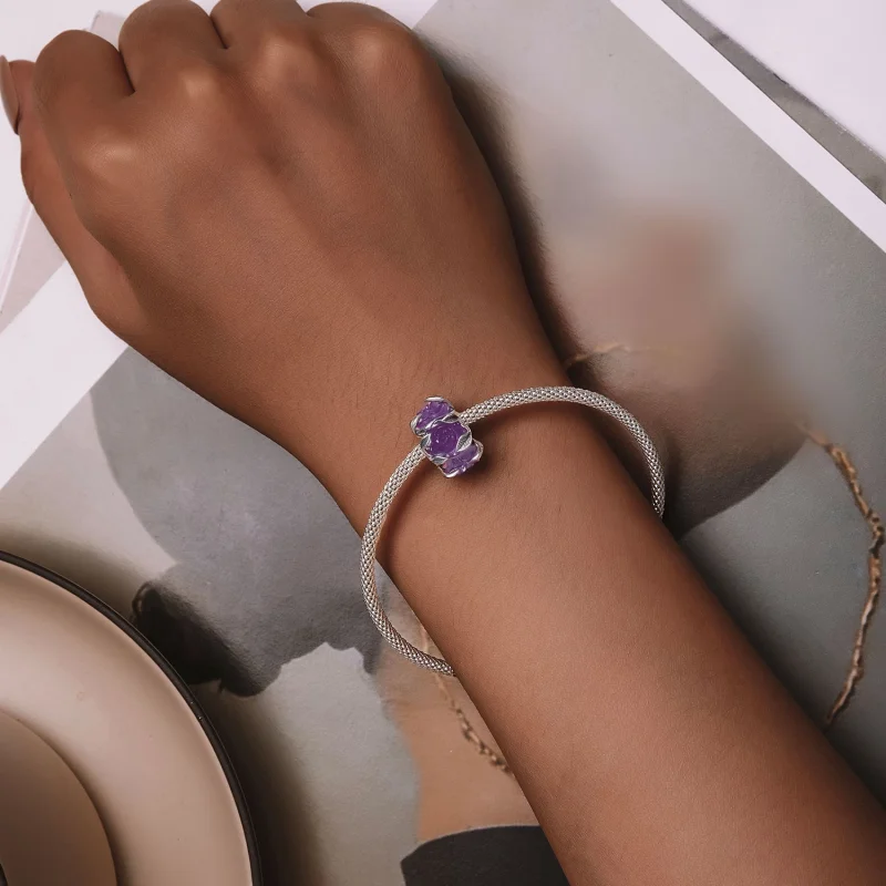 (obrázek pro) Pandora styl Růžový přívěsek - SCC2602 - Zobrazit 9