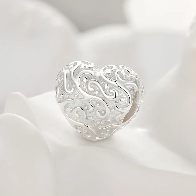 (obrázek pro) Pandora styl Srdcový vzor amulet - SCC2618 - Zobrazit 2