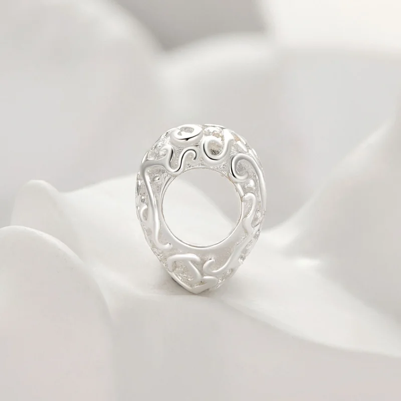(obrázek pro) Pandora styl Srdcový vzor amulet - SCC2618 - Zobrazit 3