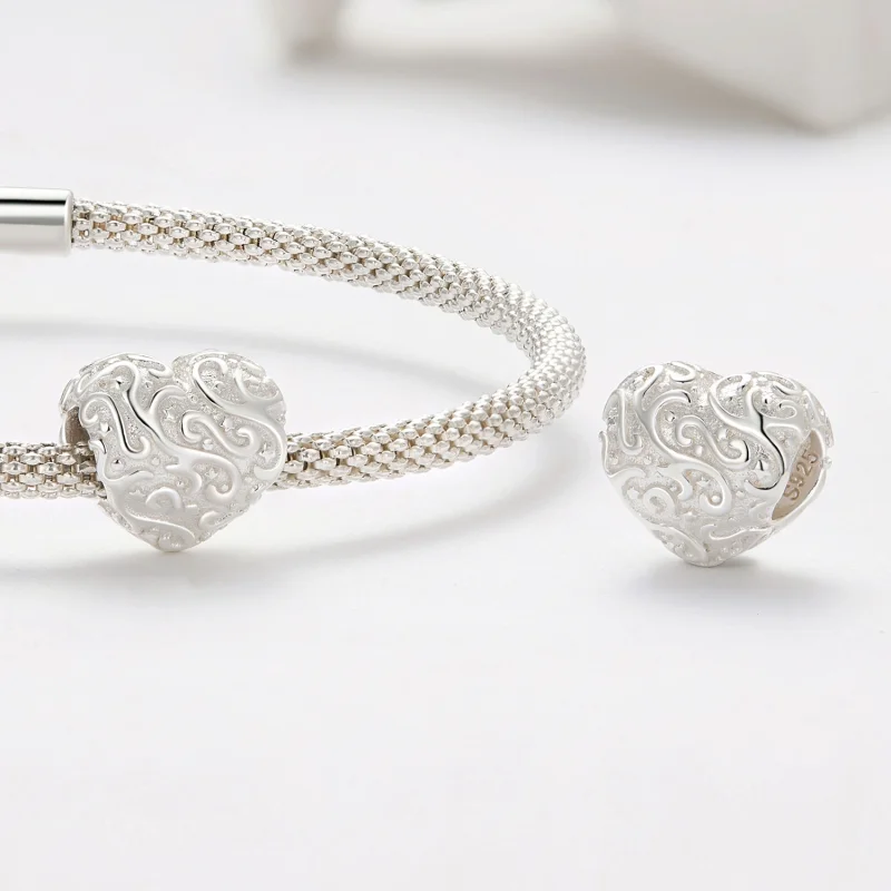 (obrázek pro) Pandora styl Srdcový vzor amulet - SCC2618 - Zobrazit 4