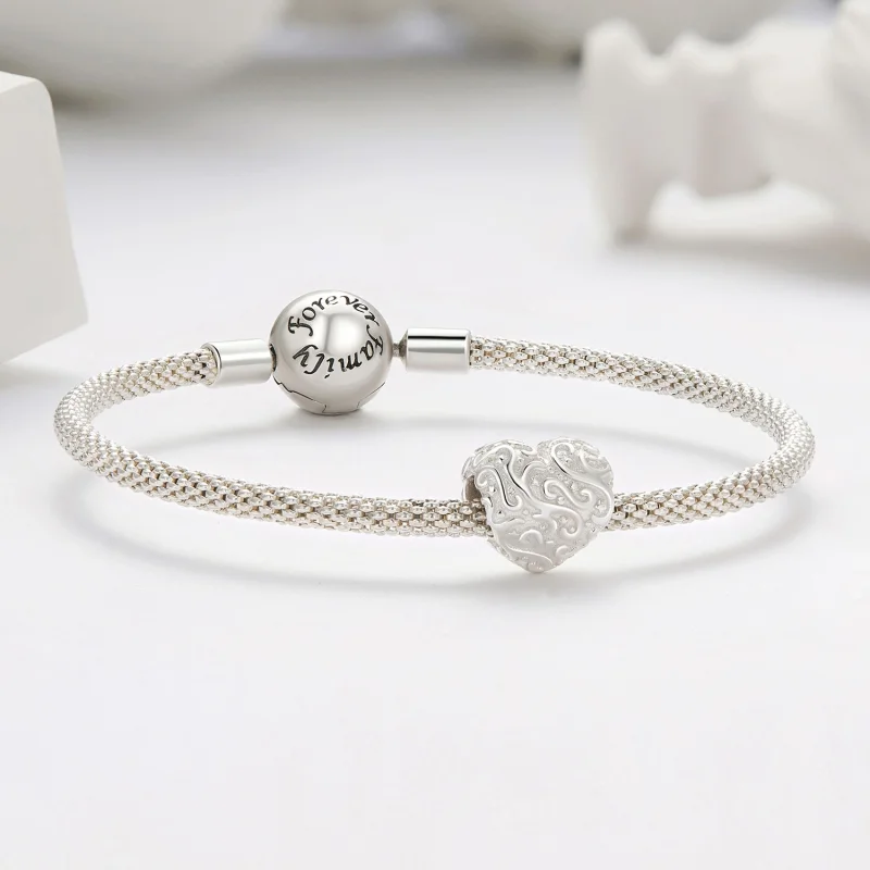 (obrázek pro) Pandora styl Srdcový vzor amulet - SCC2618 - Zobrazit 5