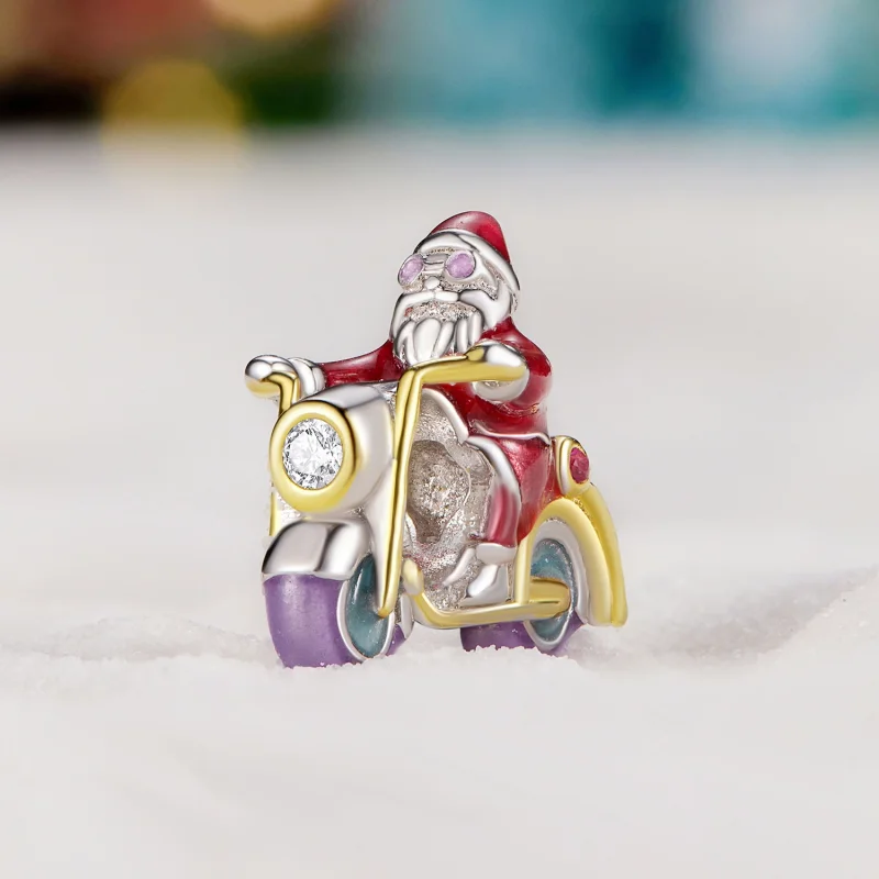 (obrázek pro) Pandora styl Svítící Santa Claus Is Here charm - SCC2645 - Zobrazit 2