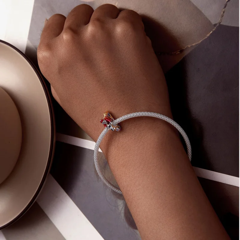 (obrázek pro) Pandora styl Svítící Santa Claus Is Here charm - SCC2645 - Zobrazit 6