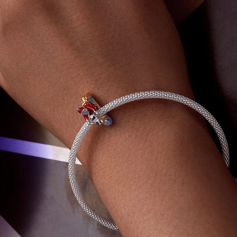 (obrázek pro) Pandora styl Svítící Santa Claus Is Here charm - SCC2645 - Zobrazit 9