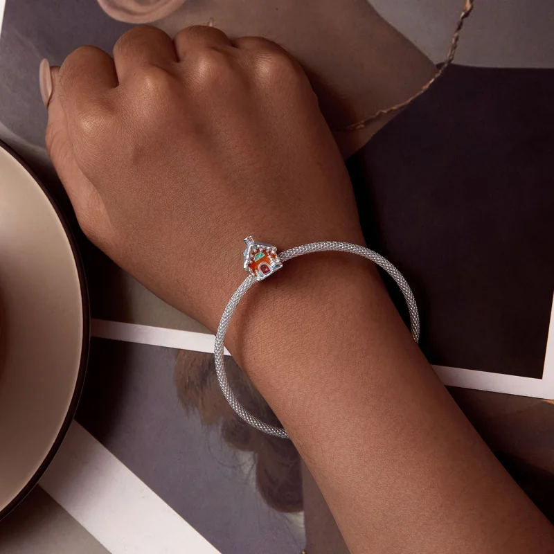 (obrázek pro) Pandora styl Svítící Vánoční večer Dům Charm - SCC2646 - Zobrazit 6