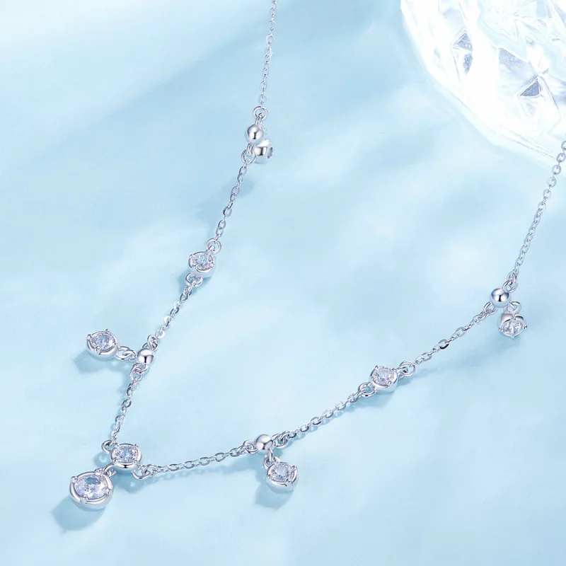 (obrázek pro) Pandora styl třpytivý tassel choker - BSN360 - Zobrazit 3