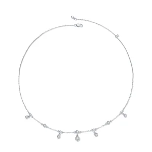 (obrázek pro) Pandora styl třpytivý tassel choker - BSN360