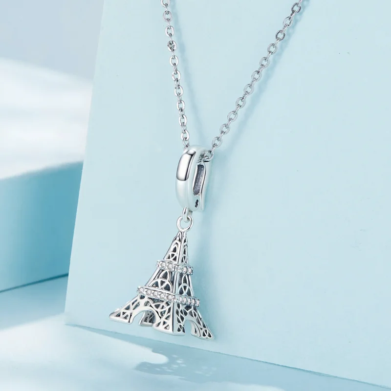 (obrázek pro) Pandora styl Věž Eiffel přívěsek - SCC2570 - Zobrazit 3