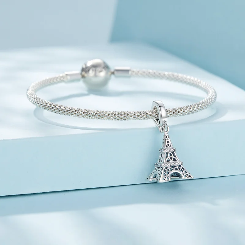 (obrázek pro) Pandora styl Věž Eiffel přívěsek - SCC2570 - Zobrazit 4