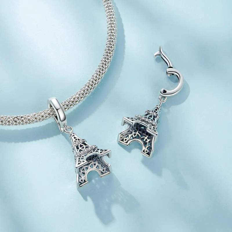 (obrázek pro) Pandora styl Věž Eiffel přívěsek - SCC2570 - Zobrazit 5