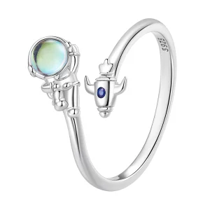 (obrázek pro) Pandora styl vesmírný astronaut kosmický prsten - SCR920
