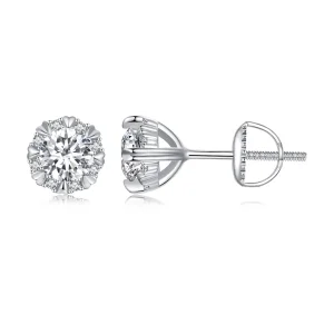(obrázek pro) Pandora styl Výjimečné Moissanite náušnice (Dva certifikáty) - MSE017