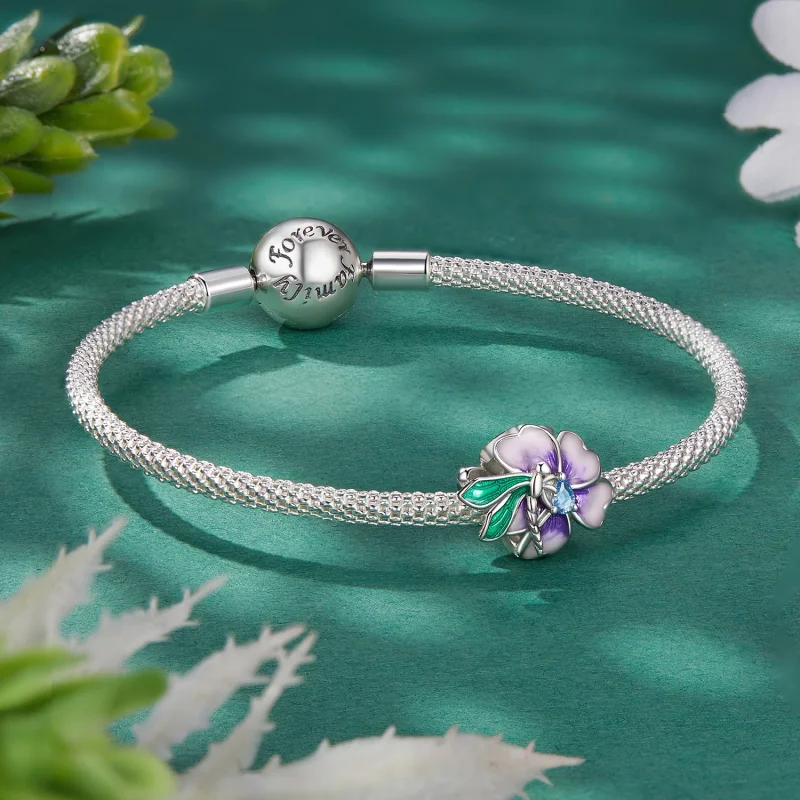 (obrázek pro) Pandora styl vánoční amulet s motýlem - BSC786 - Zobrazit 5