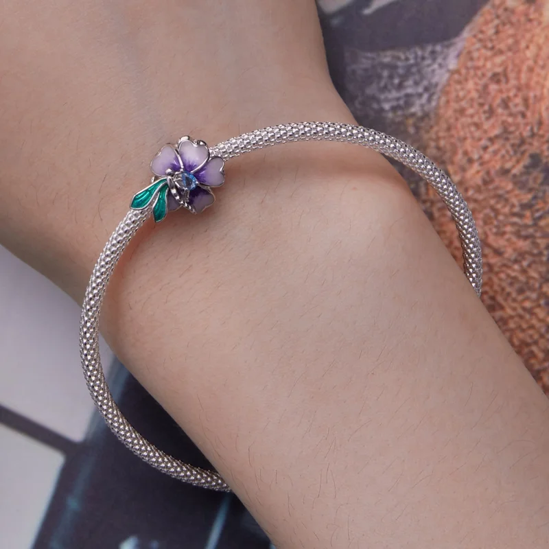 (obrázek pro) Pandora styl vánoční amulet s motýlem - BSC786 - Zobrazit 6