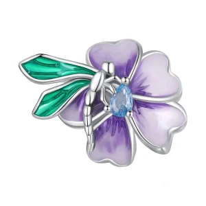 (obrázek pro) Pandora styl vánoční amulet s motýlem - BSC786