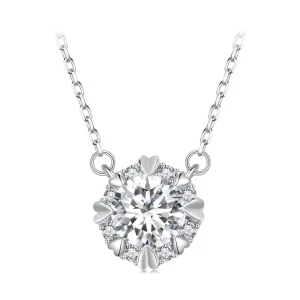 (obrázek pro) Pandora styl Vynikající moissanite náhrdelník (Jeden certifikát) - MSN011