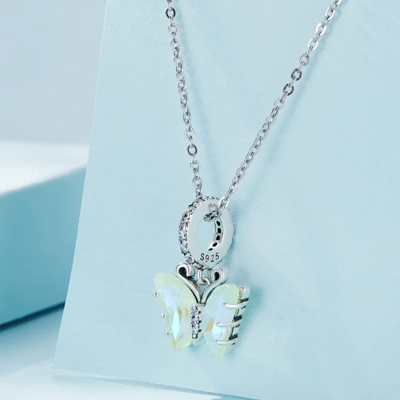 (obrázek pro) Pandora styl zelené Aurora motýl přívěsek - SCC2305-GN - Zobrazit 2