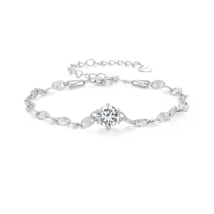 (obrázek pro) Pandora styl Zircon jemný třpyt řetězový náramek - BSB142