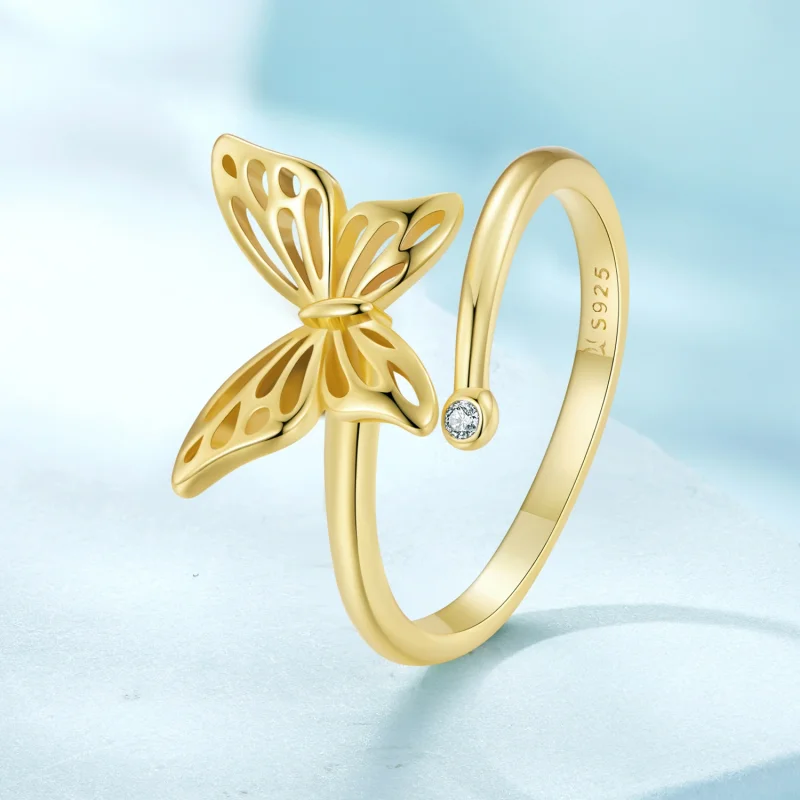(obrázek pro) Pandora styl Zlatý motýl Dream Ring - SCR448-B - Zobrazit 2